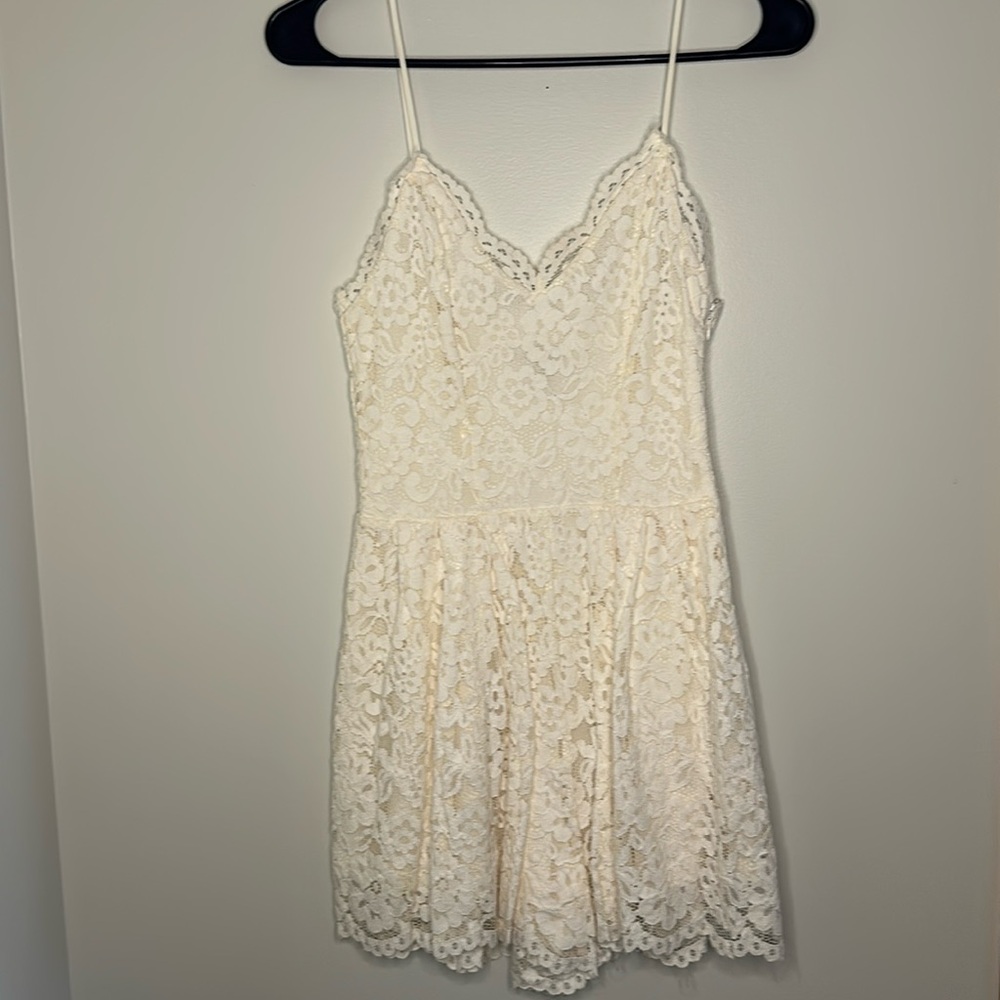 H&M White Lace Romper